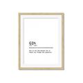 Picture of Quote Gin Question _GroupedProduct_Rectangle_Portrait_Framed_Matted_