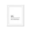 Picture of Quote Gin Question _GroupedProduct_Rectangle_Portrait_Framed_Matted_