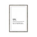 Picture of Quote Gin Question _GroupedProduct_Rectangle_Portrait_Framed_Matted_