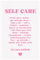 Picture of Pink Self Care _GroupedProduct_Rectangle_Portrait_Unframed_Print_Only_