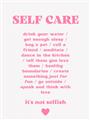 Picture of Pink Self Care _GroupedProduct_Rectangle_Portrait_Unframed_Print_Only_