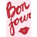 Picture of Red Bonjour Lip _GroupedProduct_Rectangle_Portrait_Unframed_Print_Only_