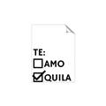 Picture of Tequila Te Amo _GroupedProduct_Rectangle_Portrait_Unframed_Print_Only_