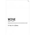 Picture of Quote Wine Hug _GroupedProduct_Rectangle_Portrait_Unframed_Print_Only_