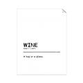 Picture of Quote Wine Hug _GroupedProduct_Rectangle_Portrait_Unframed_Print_Only_