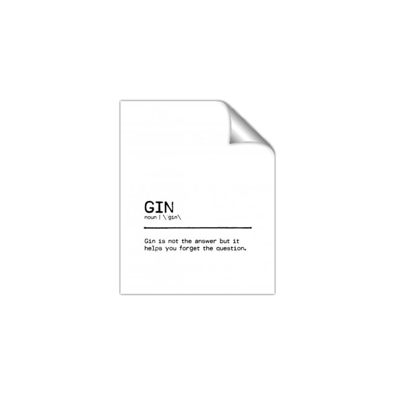 Picture of Quote Gin Question _GroupedProduct_Rectangle_Portrait_Unframed_Print_Only_