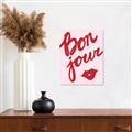 Picture of Red Bonjour Lip _GroupedProduct_Rectangle_Portrait_Canvas_