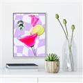 Picture of Disco Martini _GroupedProduct_Rectangle_Portrait_Canvas_Framed_