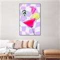 Picture of Disco Martini _GroupedProduct_Rectangle_Portrait_Canvas_Framed_