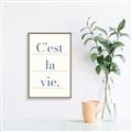 Picture of C'est La Vie II _GroupedProduct_Rectangle_Portrait_Canvas_Framed_