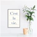 Picture of C'est La Vie II _GroupedProduct_Rectangle_Portrait_Canvas_Framed_