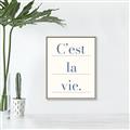 Picture of C'est La Vie II _GroupedProduct_Rectangle_Portrait_Canvas_Framed_