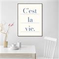 Picture of C'est La Vie II _GroupedProduct_Rectangle_Portrait_Canvas_Framed_