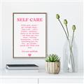 Picture of Pink Self Care _GroupedProduct_Rectangle_Portrait_Canvas_Framed_