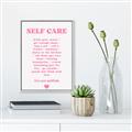 Picture of Pink Self Care _GroupedProduct_Rectangle_Portrait_Canvas_Framed_