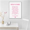 Picture of Pink Self Care _GroupedProduct_Rectangle_Portrait_Canvas_Framed_