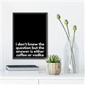 Picture of Coffee or Vodka _GroupedProduct_Rectangle_Portrait_Canvas_Framed_