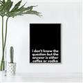 Picture of Coffee or Vodka _GroupedProduct_Rectangle_Portrait_Canvas_Framed_