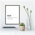Picture of Quote Wine Hug _GroupedProduct_Rectangle_Portrait_Canvas_Framed_