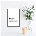 Picture of Quote Whiskey Censored _GroupedProduct_Rectangle_Portrait_Canvas_Framed_