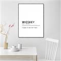 Picture of Quote Whiskey Censored _GroupedProduct_Rectangle_Portrait_Canvas_Framed_