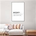 Picture of Quote Whiskey Censored _GroupedProduct_Rectangle_Portrait_Canvas_Framed_