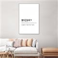 Picture of Quote Whiskey Censored _GroupedProduct_Rectangle_Portrait_Canvas_Framed_