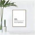 Picture of Quote Gin Question _GroupedProduct_Rectangle_Portrait_Canvas_Framed_