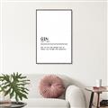 Picture of Quote Gin Question _GroupedProduct_Rectangle_Portrait_Canvas_Framed_
