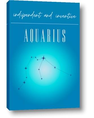 Picture of Aquarius Zodiac Print Art