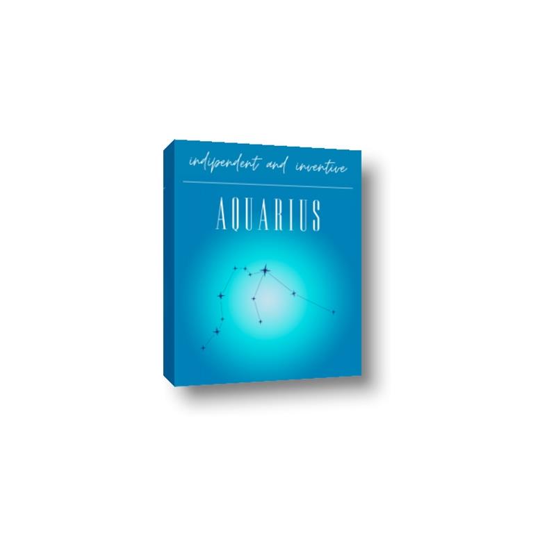 Picture of Aquarius Zodiac Print Art _GroupedProduct_Rectangle_Portrait_Canvas_