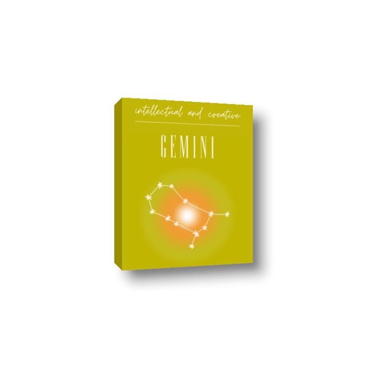 Picture of Gemini Zodiac Print Art _GroupedProduct_Rectangle_Portrait_Canvas_