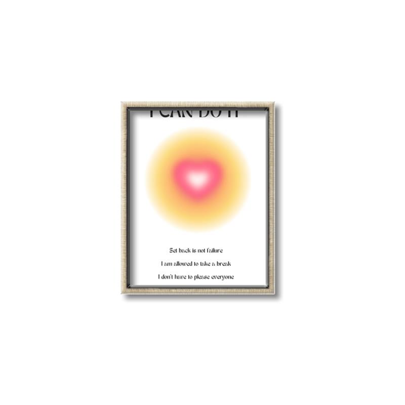 Picture of Motivational Aura Poster _GroupedProduct_Rectangle_Portrait_Canvas_Framed_