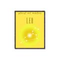 Picture of Leo Zodiac Print Art _GroupedProduct_Rectangle_Portrait_Canvas_Framed_