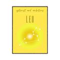 Picture of Leo Zodiac Print Art _GroupedProduct_Rectangle_Portrait_Canvas_Framed_