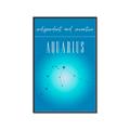 Picture of Aquarius Zodiac Print Art _GroupedProduct_Rectangle_Portrait_Canvas_Framed_
