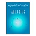 Picture of Aquarius Zodiac Print Art _GroupedProduct_Rectangle_Portrait_Canvas_Framed_