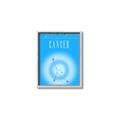 Picture of Cancer Zodiac Print Art _GroupedProduct_Rectangle_Portrait_Canvas_Framed_