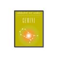 Picture of Gemini Zodiac Print Art _GroupedProduct_Rectangle_Portrait_Canvas_Framed_