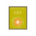 Picture of Gemini Zodiac Print Art _GroupedProduct_Rectangle_Portrait_Canvas_Framed_
