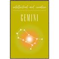 Picture of Gemini Zodiac Print Art _GroupedProduct_Rectangle_Portrait_Canvas_Framed_