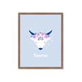 Picture of Kids Taurus Zodiac _GroupedProduct_Rectangle_Portrait_Framed_Matted_