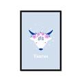 Picture of Kids Taurus Zodiac _GroupedProduct_Rectangle_Portrait_Framed_Matted_