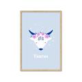 Picture of Kids Taurus Zodiac _GroupedProduct_Rectangle_Portrait_Framed_Matted_