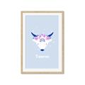 Picture of Kids Taurus Zodiac _GroupedProduct_Rectangle_Portrait_Framed_Matted_