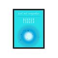 Picture of Pisces Zodiac Print Art _GroupedProduct_Rectangle_Portrait_Framed_Matted_