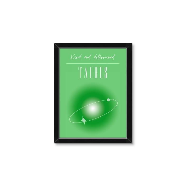 Picture of Taurus Zodiac Print Art _GroupedProduct_Rectangle_Portrait_Framed_Matted_