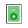 Picture of Taurus Zodiac Print Art _GroupedProduct_Rectangle_Portrait_Framed_Matted_