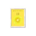 Picture of Leo Zodiac Print Art _GroupedProduct_Rectangle_Portrait_Framed_Matted_