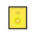 Picture of Leo Zodiac Print Art _GroupedProduct_Rectangle_Portrait_Framed_Matted_